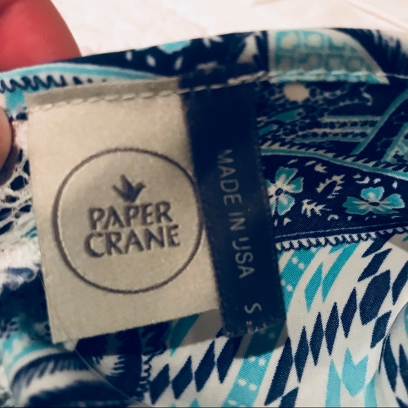 Blue Top with White Lace - Picture 4 of 4